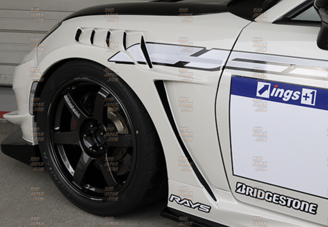 ings N-Spec Wide Aero Fender Kit Front FRP+Carbon - BRZ ZD8 GR86